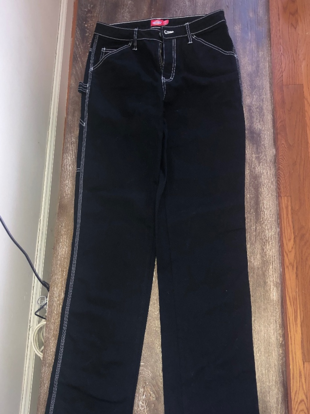 Dickies Women's High Waisted Black Carpenter Pant - Picture 2 of 5